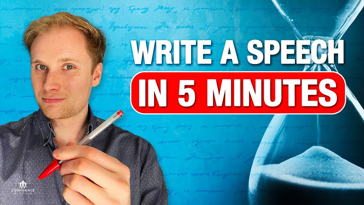 The Fastest Method for Writing a Speech - YouTube