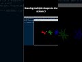 Drawing multiple shapes in Python #coding #programming #python #fyp