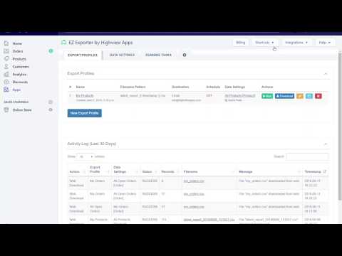 EZ Exporter Shopify App - Quick Start Video
