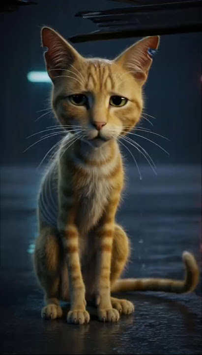 tragic story of a starving street cat | 3d animation