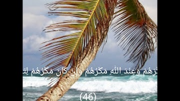 تلاوة خاشعة ما تيسر من اواخر سورة ابراهيم.. للقارئ عبدالرحمن ناصر