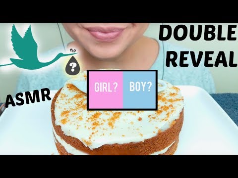 ASMR BABY GENDER REVEAL!! Double Reveal (Secret)  먹방 *No Talking* suellASMR pregnancy edition