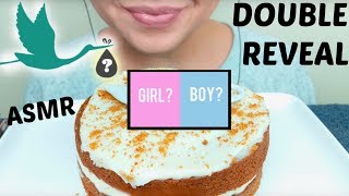 ASMR BABY GENDER REVEAL!! Double Reveal (Secret) 먹방 *No Talking* suellASMR pregnancy edition