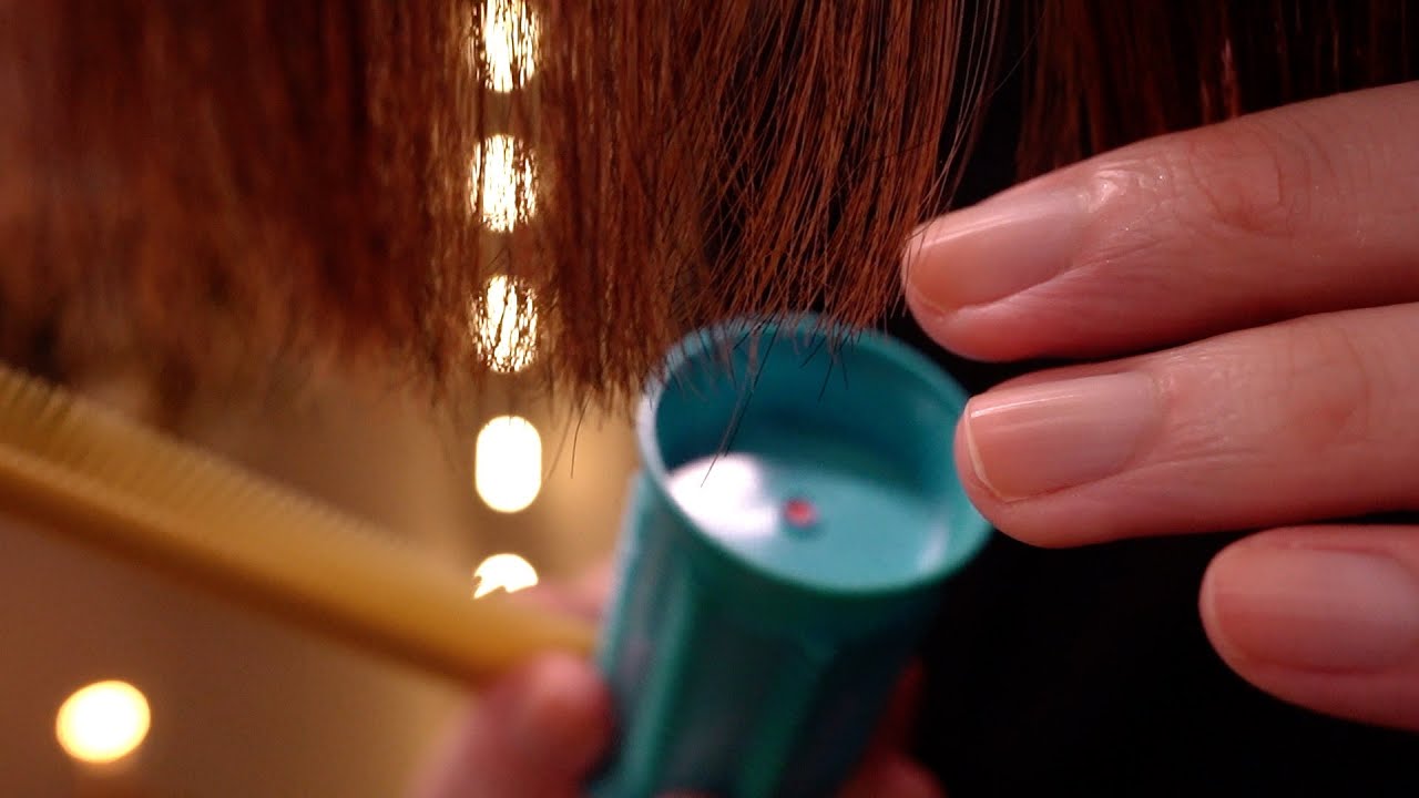 [ASMR]Делаем макияж и челку для релакса(Не разговаривать)