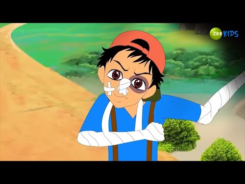 Bhootu's friend got fractured | Magic Bhootu | Super Power Kids Show | Zee Kids