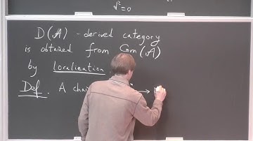 1. Derived categories  (Alexander Polishchuk)