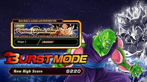 HOW TO GET 6000 BURST MODE SCORE USING WORTHY RIVALS: LEGENDARY GOKU EVENT: DBZ DOKKAN BATTLE