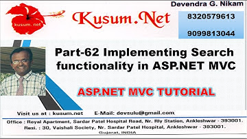 Part 62 Implementing Search functionality in ASP NET MVC