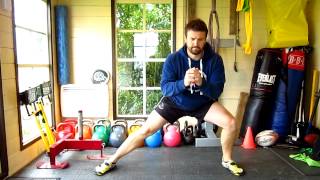 Ian Willows Lateral squats dynamic warm up