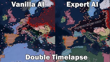 Hoi4 Expert AI VS Vanilla AI | Hoi4 Double Timelapse