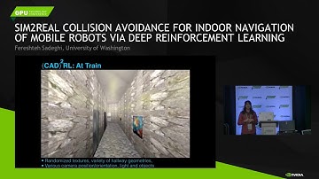 GPU Technolocy Conference 2017: Sim2real collision avoidance for indoor navigation of mobile robots