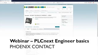 Webinar – PLCnext Engineer basics