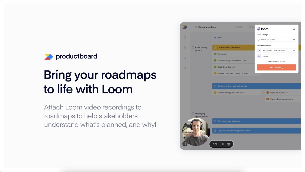 Productboard's Loom integration YouTube