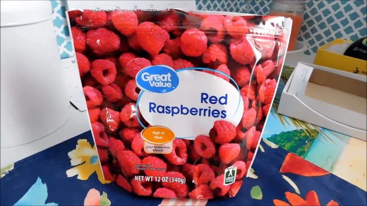 Red Raspberries at Walmart,Great Value Frozen Whole Red Raspberries
