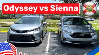 Cars and Prices, Toyota Sienna Hybrid или Honda Odyssey два самых популярных минивэнов в США Vol.125