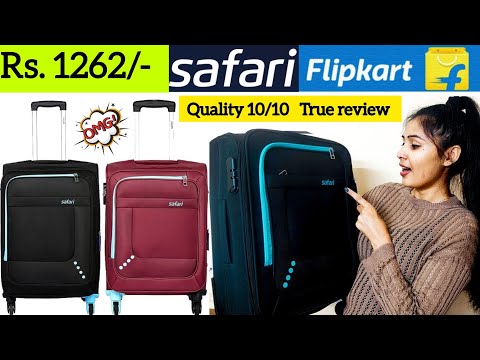 SAFARI Alpha Small Rolling Duffle Bag, Blue Duffel With Wheels (Strolley)  Red - Price in India | Flipkart.com