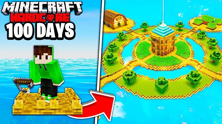 I Survived 100 Days on a RAFT in Hardcore Minecraft!