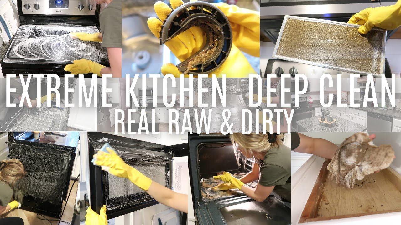 Extreme Kitchen Deep Clean | House Clean With Me | 2024