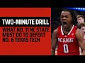 Twominute drill what no 11 nc state must do to take down no 6 texas tech