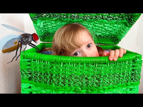 Alena and mom beware of Insects - Funny stories for kids