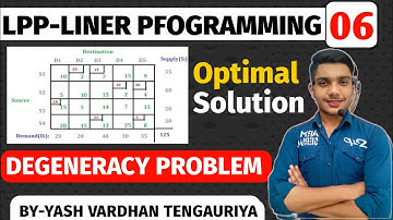 Degeneracy Transportation Problem | In Hindi | Operation research | Linear Programming by yash#lpp