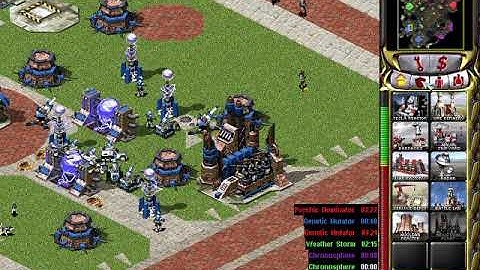 Yuris Revenge (CNCNET) 4 vs 4 stadium (blue and green vs red and purple)