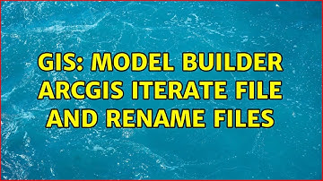 GIS: Model Builder ArcGis Iterate file and rename files