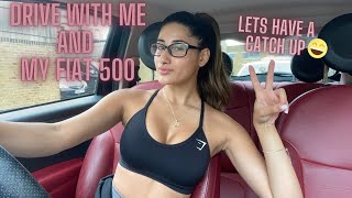 DRIVE WITH ME & MY FIAT 500 LETS HAVE A CATCH UP *BUNNY UPDATES & NEW CAREER PATH*| ALICIA ASHLEY