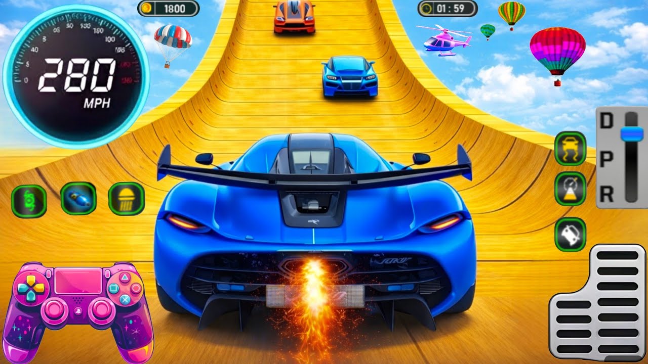 ImpossibleStunt Car Racing 3D Game 2026 - Mega Ramp GT Car Racing Simulator - Android Gameplay #30