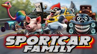 Sport Car Family Brainrot Transform Edition