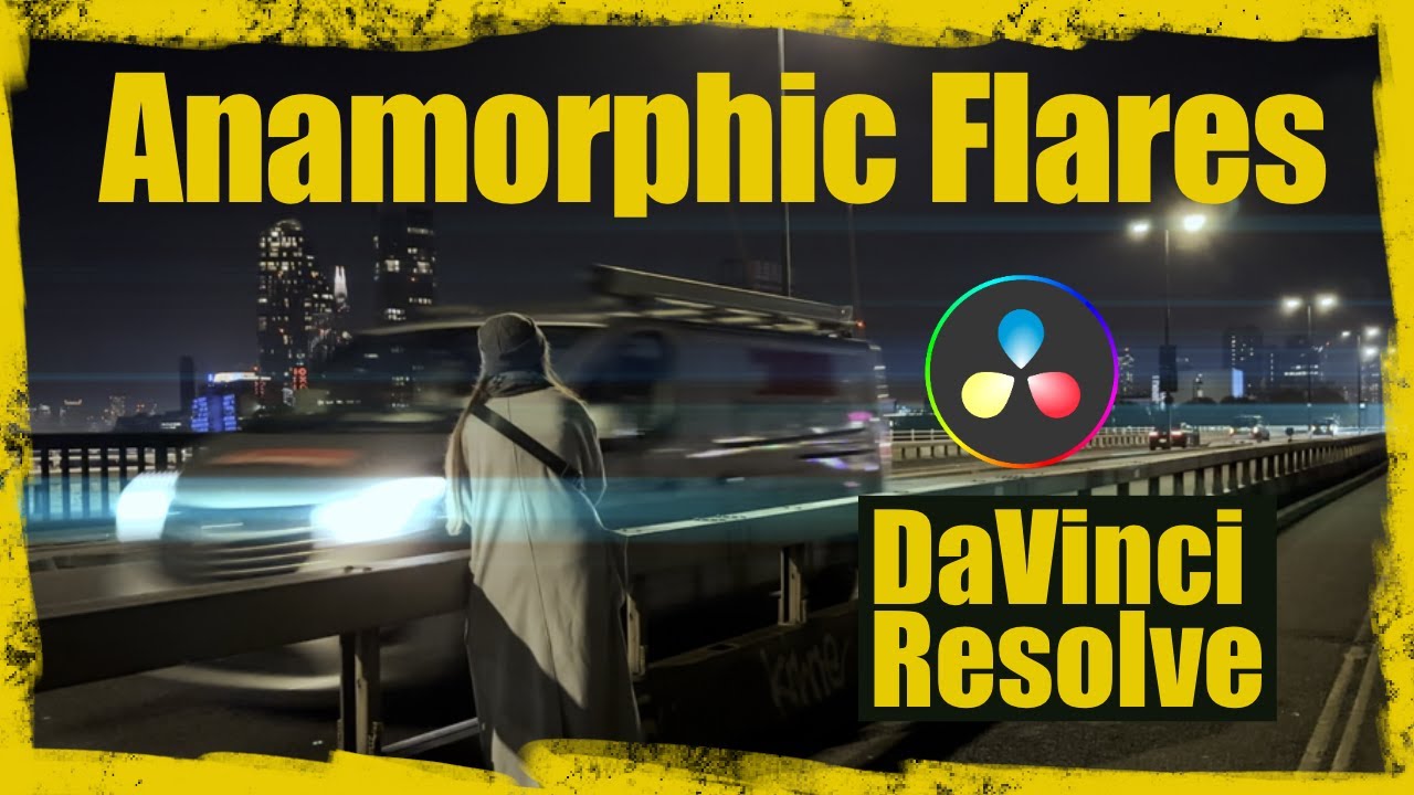 How To Add ANAMORPHIC LENS FLARES in DaVinci Resolve (Video Editing