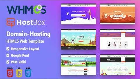 HOSTbox - Domain Hosting HTML5 & whmcs Responsive Template | Themeforest Website Templates and