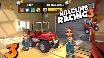 ZOEY New Character Unlocked ! - Hill Climb Racing 3 Gameplay ( Android , iOS )