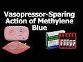 Vasopressor sparing action of methylene blue