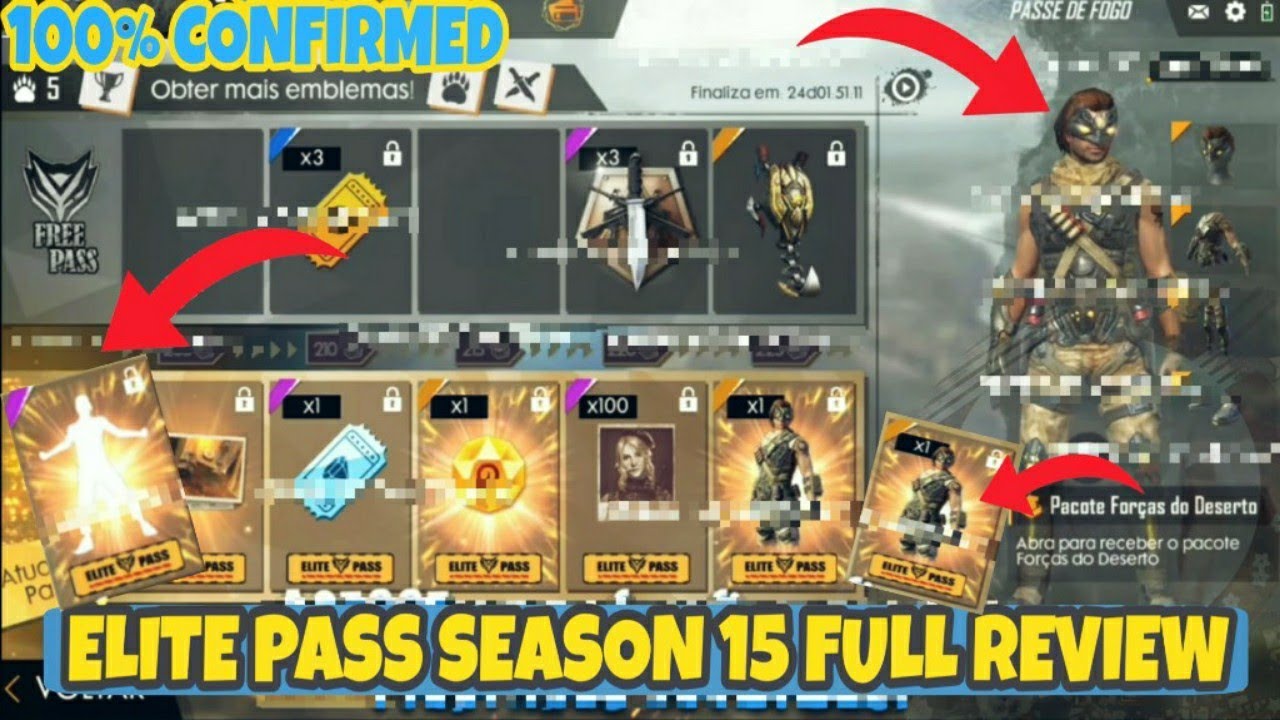 Free Fire : Elite Pass Season 15 Full Review 100% Real/Confirmed - YouTube