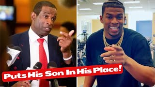 Deion Sanders Puts His Son Shilo In His Place About Dating Preferences! (MUST SEE)