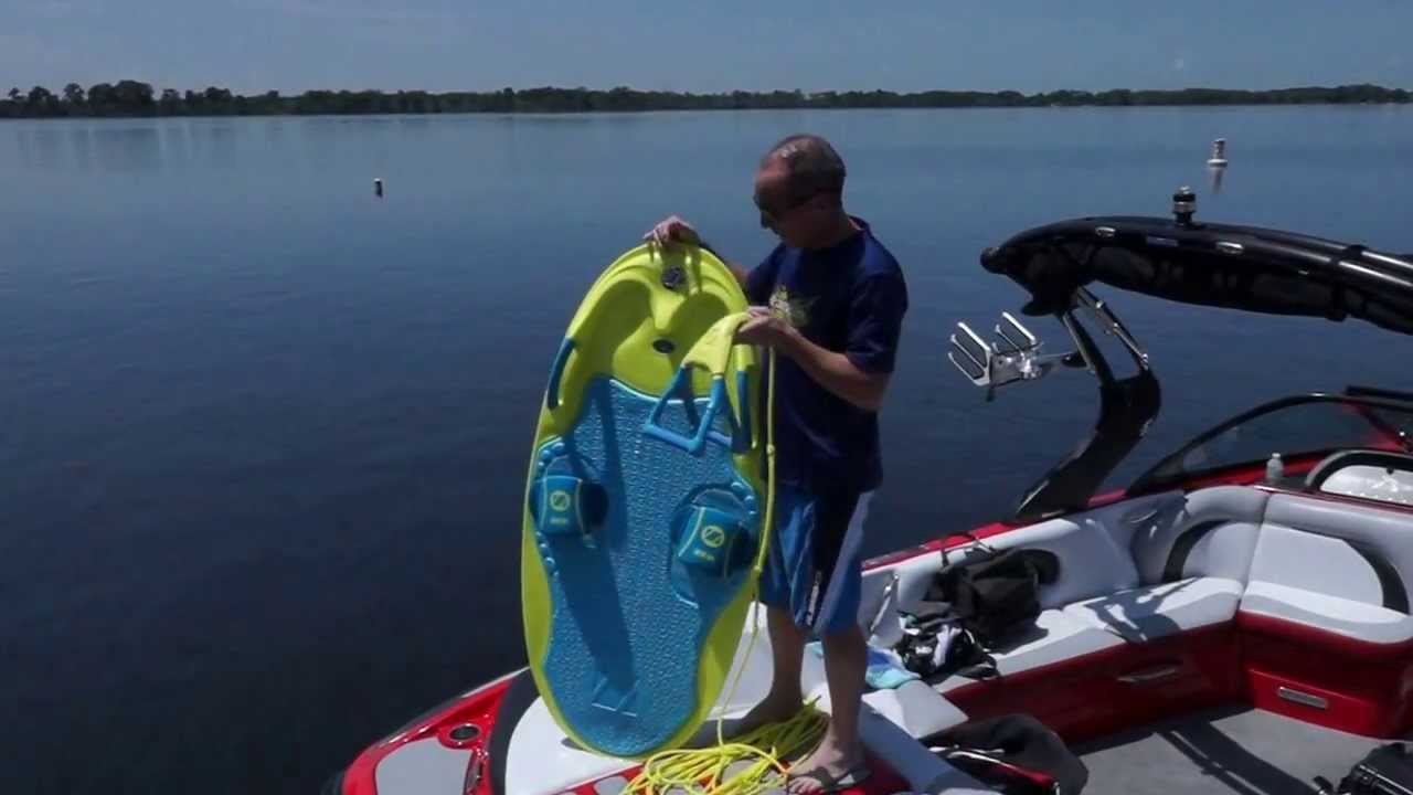 Jeff Hemmel Rides the ZUP Knee Board Wakeboard wakeskate 