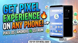 Get Pixel Experience on Any Phone 🔥 Pixel OS Android 16 GSI ROM Ft. Samsung s9+ #pixelos  #gsi