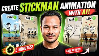 How I Make Stickman Animation with AI (Easy Method) | Create Stickman Animation in 5 Minutes screenshot 5