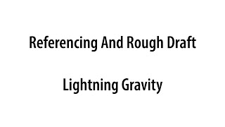Referencing And Rough Draft