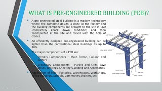 Lecture 1 - Introduction to Pre Engineered Building PEB/Design of Truss Shed