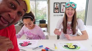 3 MARKER CHALLENGE   Mommy VS Daddy   Toys AndMe