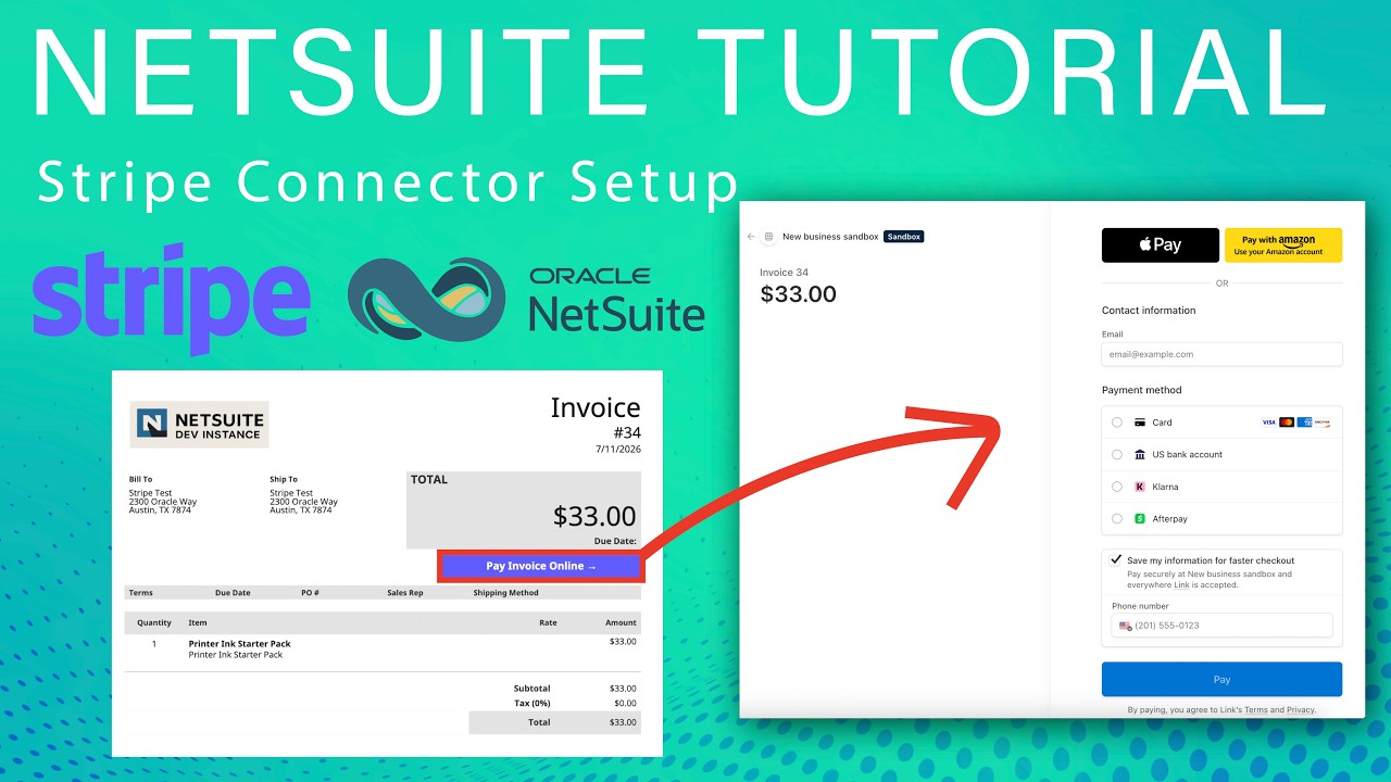 Stripe Connector Setup for NetSuite video thumbnail