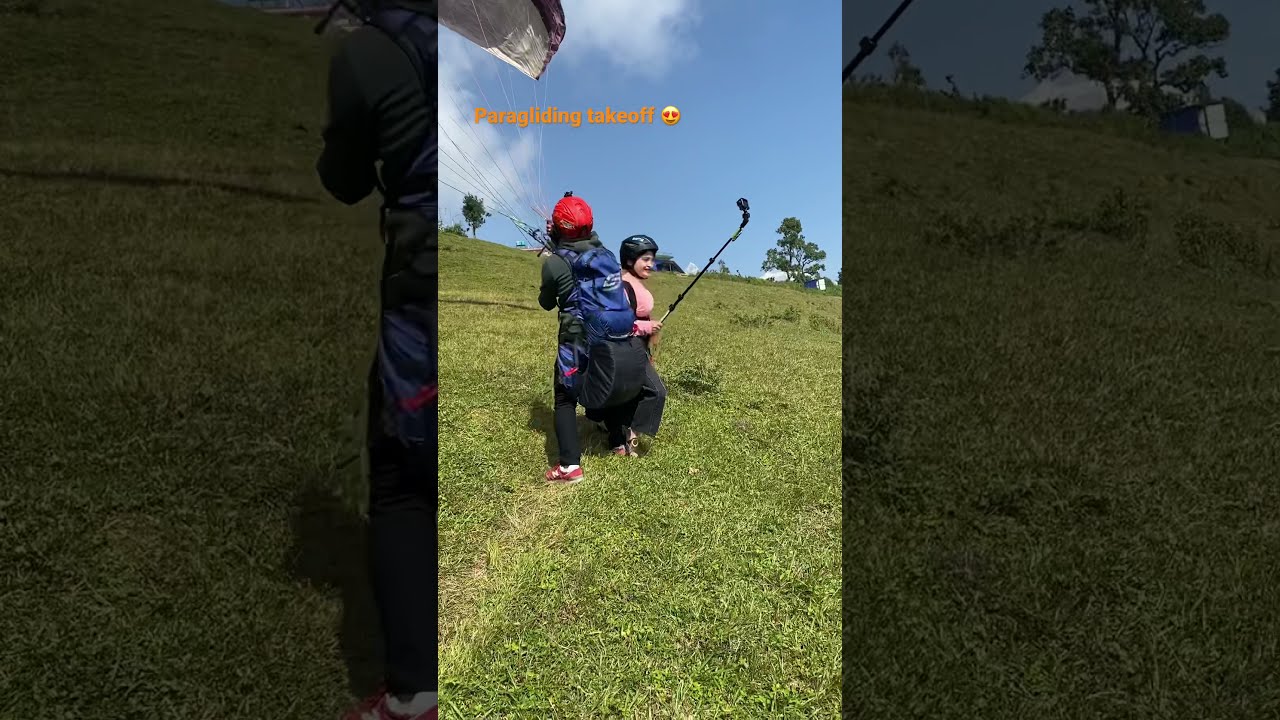 ⁣Paragliding Takeoff- Sarangkot Pokhara,Nepal