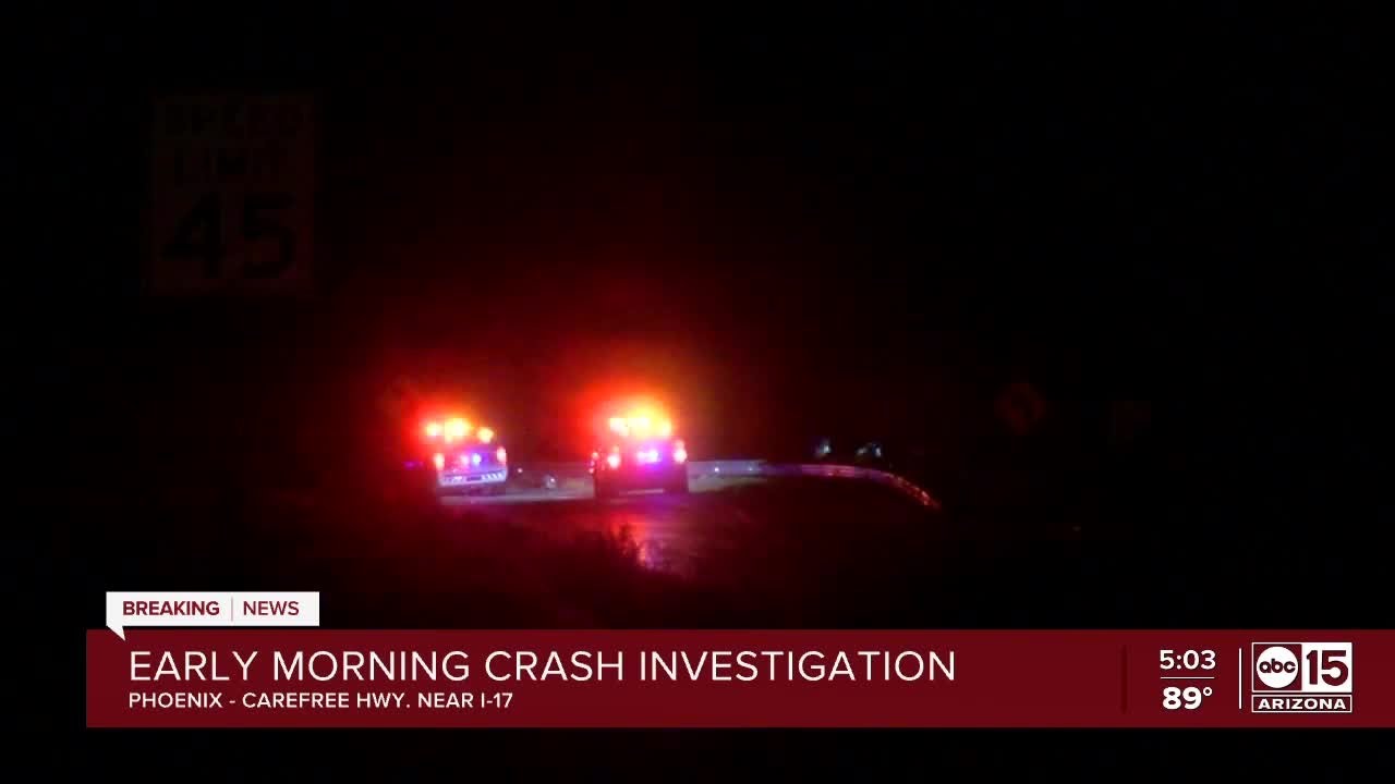 Family of five hurt in overnight crash in north Phoenix - YouTube