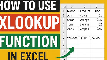 How to Use XLOOKUP in Excel – Step-by-Step Tutorial for Beginners #excel #exceltutorial #xlookup 