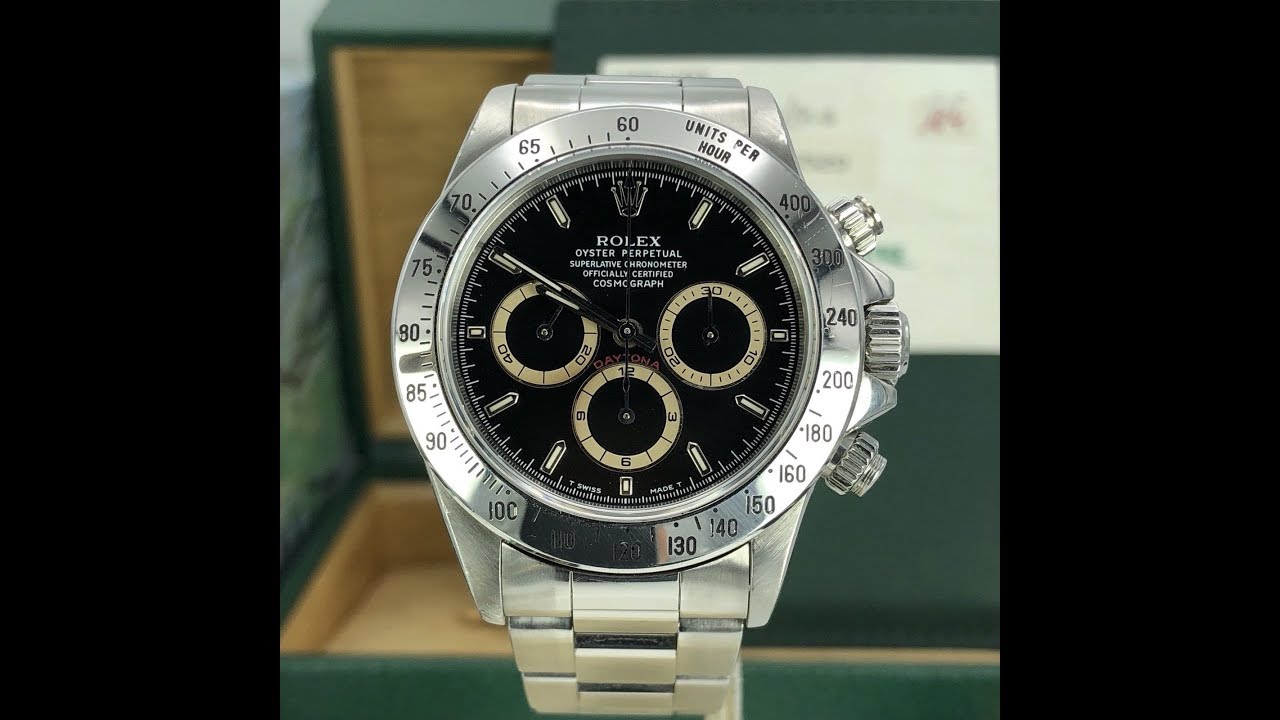 Rolex Daytona 16520 Zenith 1996 W Serial Patrizzi FULL SET Box \u0026 Papers -  YouTube