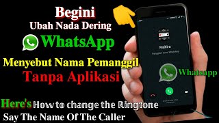 Cara Membuat Notifikasi Panggilan Whatsapp Menyebut Nama Penelpon