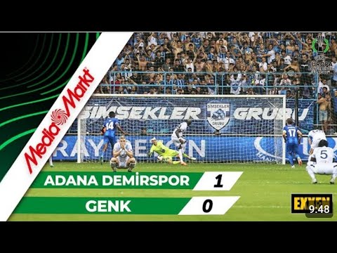 Adana Demirspor - Genk 1-0 (PEN:4-5) maç özeti I UEFA Konferans Ligi play-off rövanş maçı