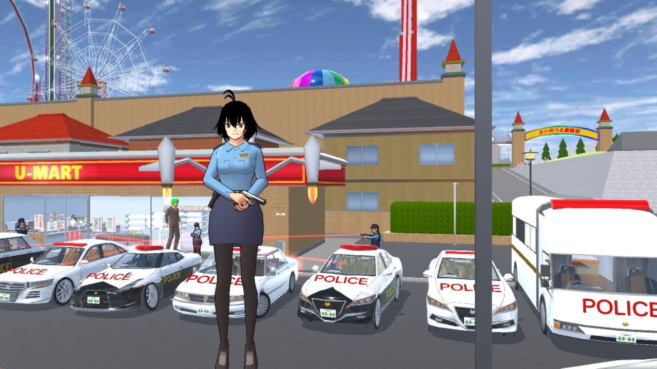 Collection all of police cars 🚓🚔 in the U-Mart SAKURA School Simulator